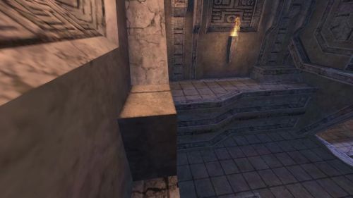 Unreal Tournament 99 First Person gameplay screenshot 4 of 9 - Map: CTF-BT-Asymmetric-RE2.unr - Demo: 37e2f881-4e01-4200-8c8b-39b9a8d65fc3.dem - Gameplay match