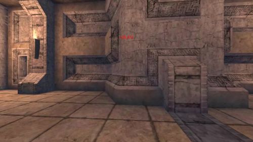 Unreal Tournament 99 First Person gameplay screenshot 6 of 9 - Map: CTF-BT-Asymmetric-RE2.unr - Demo: 37e2f881-4e01-4200-8c8b-39b9a8d65fc3.dem - Gameplay match