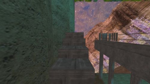 Unreal Tournament 99 First Person gameplay screenshot 3 of 10 - Map: CTF-BT-Movable_vF.unr - Demo: 8f2a601d-bb47-4090-9c90-3c1216c1223c.dem - Gameplay match