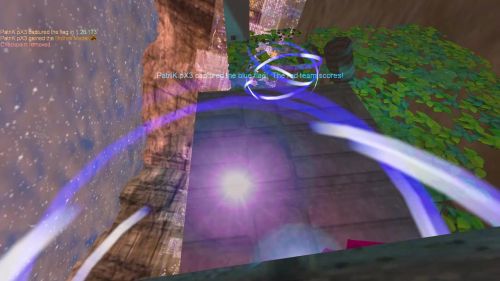 Unreal Tournament 99 First Person gameplay screenshot 10 of 10 - Map: CTF-BT-Movable_vF.unr - Demo: 8f2a601d-bb47-4090-9c90-3c1216c1223c.dem - Gameplay match