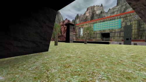 Unreal Tournament 99 First Person gameplay screenshot 1 of 9 - Map: CTF-BT-NapaliOutside.unr - Demo: c105342a-fd42-4def-a83f-217f12dd9ecc.dem - Gameplay match