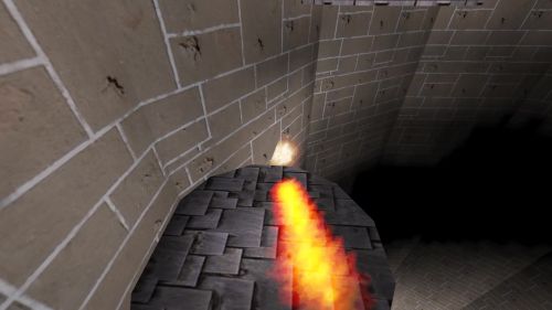 Unreal Tournament 99 First Person gameplay screenshot 3 of 10 - Map: CTF-BT-UP-UP-AND-AWAY.unr - Demo: 5966fb04-7306-426c-8fa4-bc51a743295a.dem - Gameplay match