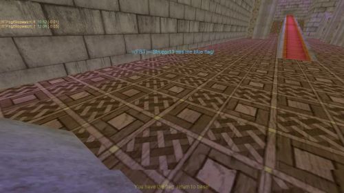 Unreal Tournament 99 First Person gameplay screenshot 7 of 10 - Map: CTF-BT-KR-WaitingRoom2.unr - Demo: 43c10d3b-15d7-4e93-a4c0-b0d2eee63811.dem - Gameplay match