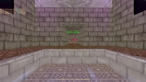 Unreal Tournament 99 First Person gameplay screenshot 9 of 10 - Map: CTF-BT-KR-WaitingRoom2.unr - Demo: 43c10d3b-15d7-4e93-a4c0-b0d2eee63811.dem - Gameplay match