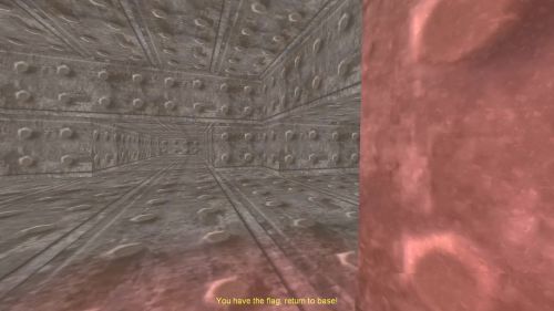 Unreal Tournament 99 First Person gameplay screenshot 2 of 10 - Map: CTF-BT-Find-The-Way-v1.unr - Demo: 11917d9d-c766-4c8d-9b2e-9679e34363d3.dem - Gameplay match