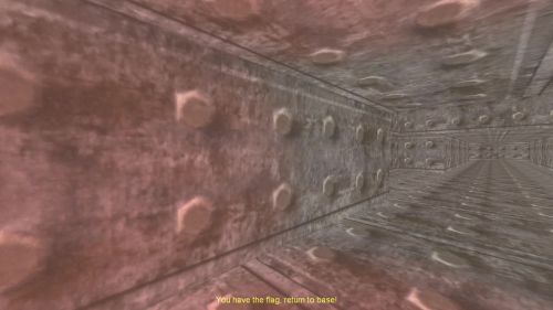 Unreal Tournament 99 First Person gameplay screenshot 3 of 10 - Map: CTF-BT-Find-The-Way-v1.unr - Demo: 11917d9d-c766-4c8d-9b2e-9679e34363d3.dem - Gameplay match