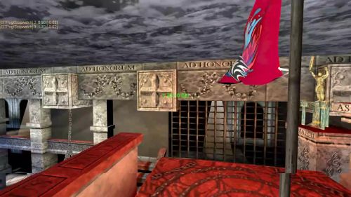 Unreal Tournament 99 First Person gameplay screenshot 5 of 10 - Map: CTF-BT-The_Room.unr - Demo: 0eb48aa0-0594-4721-af75-7cf960a294b6.dem - Gameplay match