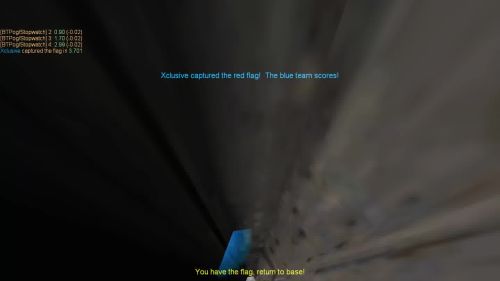 Unreal Tournament 99 First Person gameplay screenshot 8 of 10 - Map: CTF-BT-The_Room.unr - Demo: 0eb48aa0-0594-4721-af75-7cf960a294b6.dem - Gameplay match