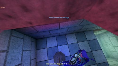 Unreal Tournament 99 First Person gameplay screenshot 9 of 11 - Map: CTF-BT-ShitMap.unr - Demo: c842e06c-5542-494b-9953-14c4aaf42a13.dem - Gameplay match