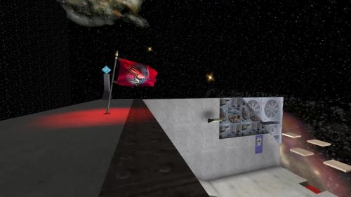 Unreal Tournament 99 First Person gameplay screenshot 9 of 10 - Map: CTF-BT-BunnyW00t.unr - Demo: 40456f46-598e-4676-b7a7-64706c3f7988.dem - Gameplay match