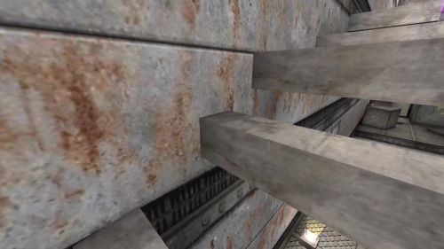 Unreal Tournament 99 First Person gameplay screenshot 2 of 9 - Map: CTF-BT-(BJ)Facility-v2.unr - Demo: e6374ef5-4685-49eb-b6b6-6122896669eb.dem - Gameplay match