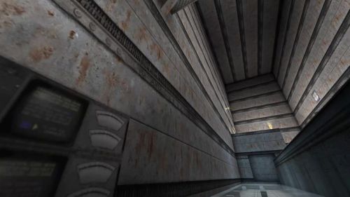 Unreal Tournament 99 First Person gameplay screenshot 3 of 9 - Map: CTF-BT-(BJ)Facility-v2.unr - Demo: e6374ef5-4685-49eb-b6b6-6122896669eb.dem - Gameplay match