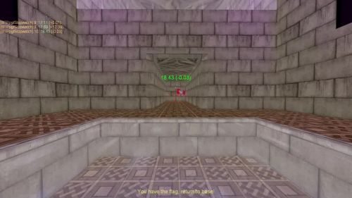 Unreal Tournament 99 First Person gameplay screenshot 9 of 9 - Map: CTF-BT-KR-WaitingRoom2.unr - Demo: 6e4536ab-01bd-435d-9dfb-fc8043262232.dem - Gameplay match
