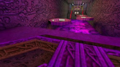 Unreal Tournament 99 First Person gameplay screenshot 1 of 9 - Map: CTF-BT-QueensNest-v3.unr - Demo: 557a10eb-9484-4a53-8d0c-91f7d2650470.dem - Gameplay match