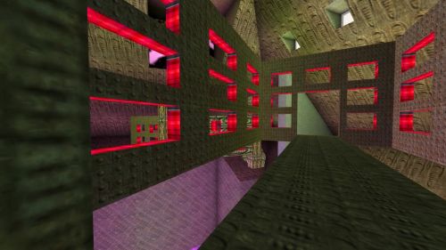 Unreal Tournament 99 First Person gameplay screenshot 7 of 9 - Map: CTF-BT-QueensNest-v3.unr - Demo: 557a10eb-9484-4a53-8d0c-91f7d2650470.dem - Gameplay match