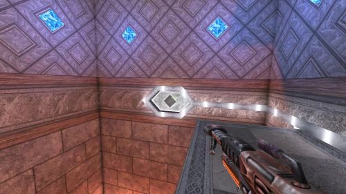 Unreal Tournament 99 First Person gameplay screenshot 6 of 10 - Map: CTF-BT-AzurePalace-V1.unr - Demo: 261cadd6-58d9-4810-8c2f-10ef2e31aaf2.dem - Gameplay match