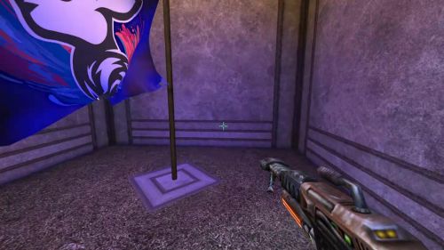 Unreal Tournament 99 First Person gameplay screenshot 9 of 10 - Map: CTF-BT-AzurePalace-V1.unr - Demo: 261cadd6-58d9-4810-8c2f-10ef2e31aaf2.dem - Gameplay match