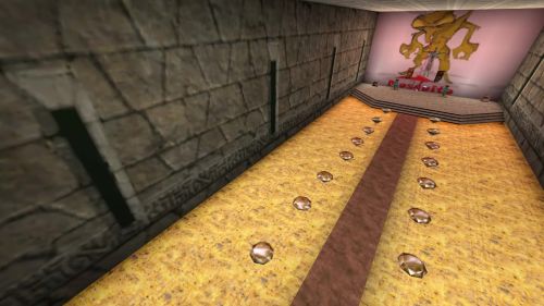 Unreal Tournament 99 First Person gameplay screenshot 7 of 9 - Map: CTF-BT-MosquitoPalace-fix.unr - Demo: 7a7f47f9-5c9a-456f-bd63-3919590f3fc6.dem - Gameplay match