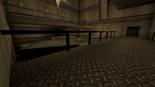 Unreal Tournament 99 First Person gameplay screenshot 1 of 1 - Map: CTF-BT-(BJ)JuryFactory-v4.unr - Demo: d496b64d-9dca-42ff-9f9c-a1d81b973c53.dem - Gameplay match