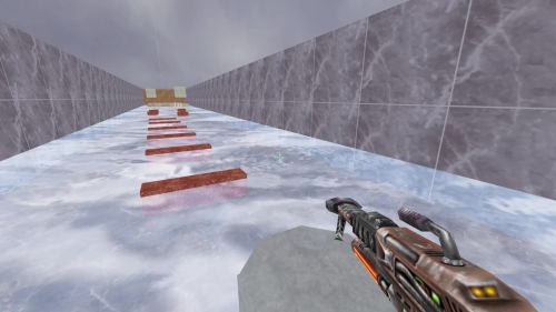 Unreal Tournament 99 First Person gameplay screenshot 2 of 10 - Map: CTF-BT-RushNoob-fix.unr - Demo: 1dd61a01-d97c-4e48-98a4-a8b6d6f37fbf.dem - Gameplay match