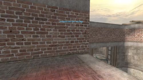 Unreal Tournament 99 First Person gameplay screenshot 7 of 10 - Map: CTF-BT-TrainingGrounds01-Jump.unr - Demo: 5229d9b2-fc69-49e3-a988-2c6013beb9b9.dem - Gameplay match