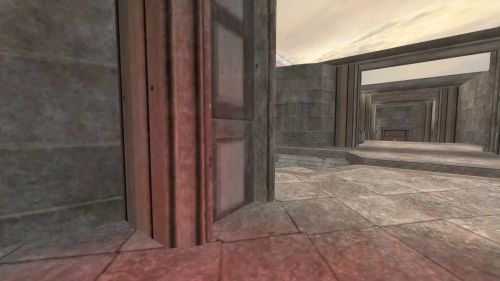 Unreal Tournament 99 First Person gameplay screenshot 8 of 10 - Map: CTF-BT-TrainingGrounds01-Jump.unr - Demo: 5229d9b2-fc69-49e3-a988-2c6013beb9b9.dem - Gameplay match