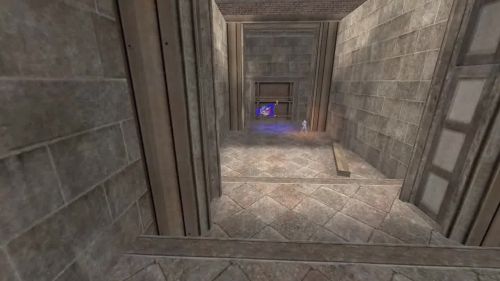 Unreal Tournament 99 First Person gameplay screenshot 9 of 10 - Map: CTF-BT-TrainingGrounds01-Jump.unr - Demo: 5229d9b2-fc69-49e3-a988-2c6013beb9b9.dem - Gameplay match