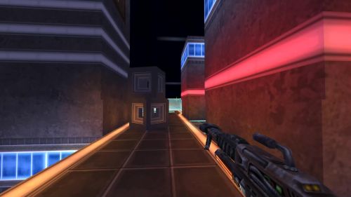 Unreal Tournament 99 First Person gameplay screenshot 1 of 9 - Map: CTF-BT-Lux.unr - Demo: 1c1e2440-2df4-46ba-aba4-05b58a3d6f7e.dem - Gameplay match