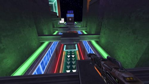 Unreal Tournament 99 First Person gameplay screenshot 4 of 9 - Map: CTF-BT-Lux.unr - Demo: 1c1e2440-2df4-46ba-aba4-05b58a3d6f7e.dem - Gameplay match