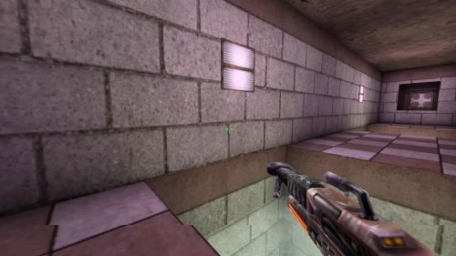 Unreal Tournament 99 First Person gameplay screenshot 2 of 11 - Map: CTF-BT-ShitMap.unr - Demo: 95a608fa-ae75-400c-843d-0339d50f938b.dem - Gameplay match