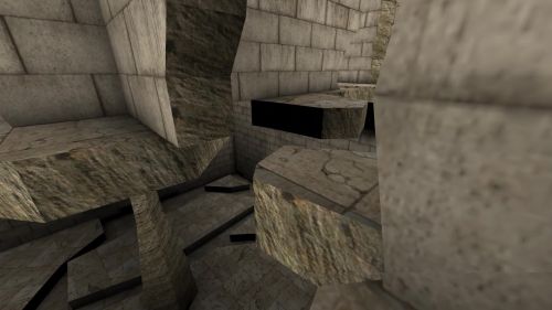 Unreal Tournament 99 First Person gameplay screenshot 4 of 9 - Map: CTF-BT-(Dere)TheSanctuaryV2.unr - Demo: a3c9f78c-42e2-4237-80f6-56cc512e1777.dem - Gameplay match