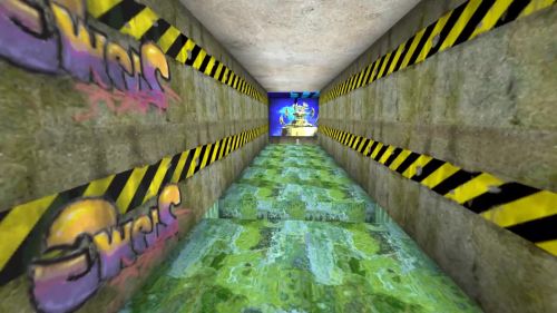 Unreal Tournament 99 First Person gameplay screenshot 3 of 10 - Map: CTF-BT-(goku)-IDK-dbl.unr - Demo: 70d4da54-9664-42c8-89eb-93ab5975bd41.dem - Gameplay match