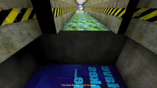 Unreal Tournament 99 First Person gameplay screenshot 5 of 10 - Map: CTF-BT-(goku)-IDK-dbl.unr - Demo: 70d4da54-9664-42c8-89eb-93ab5975bd41.dem - Gameplay match