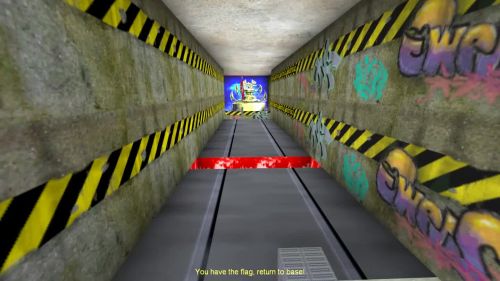 Unreal Tournament 99 First Person gameplay screenshot 8 of 10 - Map: CTF-BT-(goku)-IDK-dbl.unr - Demo: 70d4da54-9664-42c8-89eb-93ab5975bd41.dem - Gameplay match