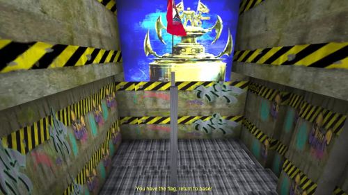 Unreal Tournament 99 First Person gameplay screenshot 9 of 10 - Map: CTF-BT-(goku)-IDK-dbl.unr - Demo: 70d4da54-9664-42c8-89eb-93ab5975bd41.dem - Gameplay match