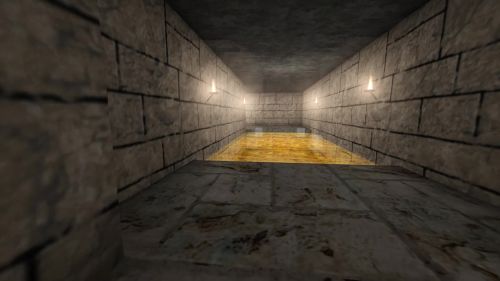 Unreal Tournament 99 First Person gameplay screenshot 3 of 9 - Map: CTF-BT-(B)BlitzCastle.unr - Demo: 389458ee-61c5-4f4f-9fe6-878f3720148f.dem - Gameplay match