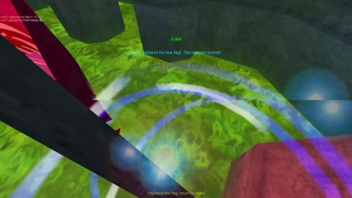 Unreal Tournament 99 First Person gameplay screenshot 10 of 11 - Map: CTF-BT-Aurora.unr - Demo: 4cf8c6a8-92b7-48ec-9dfa-09ab9ca4aa81.dem - Gameplay match