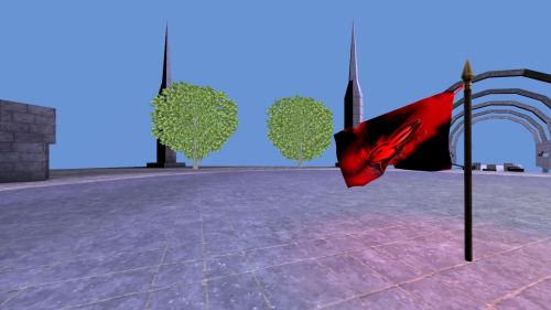 Unreal Tournament 99 First Person gameplay screenshot 9 of 10 - Map: CTF-BT-TheLookout-v2.unr - Demo: c484fce7-4e45-4db1-87d3-79b02d2d2fb1.dem - Gameplay match