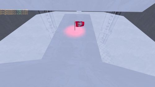 Unreal Tournament 99 First Person gameplay screenshot 5 of 10 - Map: CTF-BT-Verglas.unr - Demo: 1229ca80-2be4-471e-8a23-d023387b142a.dem - Gameplay match