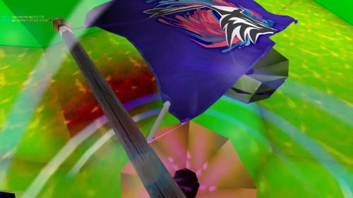 Unreal Tournament 99 First Person gameplay screenshot 9 of 12 - Map: CTF-BT-(Cal)Bounce!-i4g.unr - Demo: ac2cb9aa-4315-414f-8de2-b3e03f4b114e.dem - Gameplay match