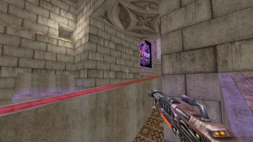 Unreal Tournament 99 First Person gameplay screenshot 3 of 9 - Map: CTF-BT-KR-WaitingRoom2.unr - Demo: 85f94623-bf49-46a5-b663-0b292d176902.dem - Gameplay match