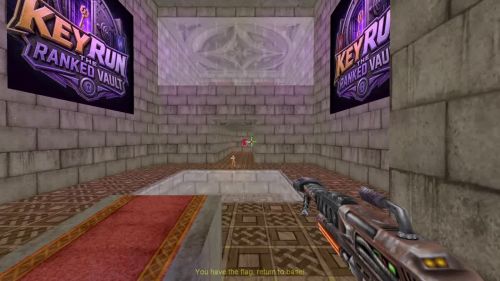 Unreal Tournament 99 First Person gameplay screenshot 9 of 9 - Map: CTF-BT-KR-WaitingRoom2.unr - Demo: 85f94623-bf49-46a5-b663-0b292d176902.dem - Gameplay match