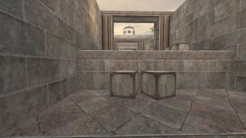 Unreal Tournament 99 First Person gameplay screenshot 1 of 10 - Map: CTF-BT-TrainingGrounds01-Jump.unr - Demo: f333697a-631f-40b9-8a3a-bafe0d96a2d6.dem - Gameplay match