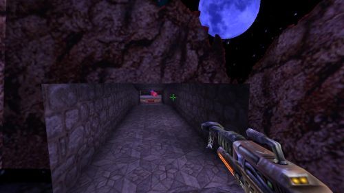 Unreal Tournament 99 First Person gameplay screenshot 6 of 10 - Map: CTF-BT-(Fran)Run-Baby!.unr - Demo: 70e48815-823c-4b0b-aa80-113a77a09b63.dem - Gameplay match