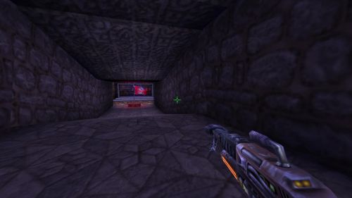 Unreal Tournament 99 First Person gameplay screenshot 7 of 10 - Map: CTF-BT-(Fran)Run-Baby!.unr - Demo: 70e48815-823c-4b0b-aa80-113a77a09b63.dem - Gameplay match