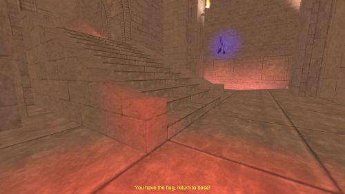 Unreal Tournament 99 First Person gameplay screenshot 8 of 10 - Map: CTF-BT-Gust.unr - Demo: dbe16be1-24c4-4024-8ac0-1cea27c163bc.dem - Gameplay match
