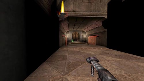 Unreal Tournament 99 First Person gameplay screenshot 3 of 10 - Map: CTF-BT-(alc)Haven.unr - Demo: 7fbc9c2e-62ca-499e-8b4d-0ba044d3e49a.dem - Gameplay match