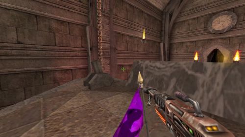 Unreal Tournament 99 First Person gameplay screenshot 5 of 10 - Map: CTF-BT-(alc)Haven.unr - Demo: 7fbc9c2e-62ca-499e-8b4d-0ba044d3e49a.dem - Gameplay match