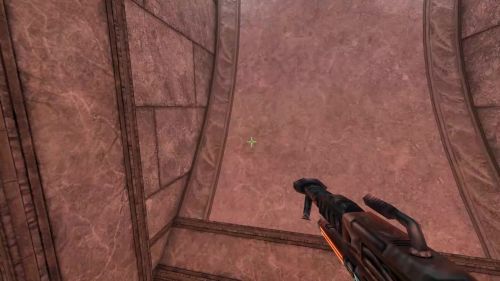 Unreal Tournament 99 First Person gameplay screenshot 5 of 9 - Map: CTF-BT-AzurePalace-V1.unr - Demo: 3fca9e47-e6b5-4788-801c-329f6e1e6dd8.dem - Gameplay match