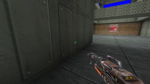 Unreal Tournament 99 First Person gameplay screenshot 8 of 9 - Map: CTF-BT-(bar)Elorac-v3.unr - Demo: d65503b3-d852-4bcb-b3eb-12c0333f3364.dem - Gameplay match
